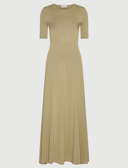 SAVINA - Viscose calf-length dress