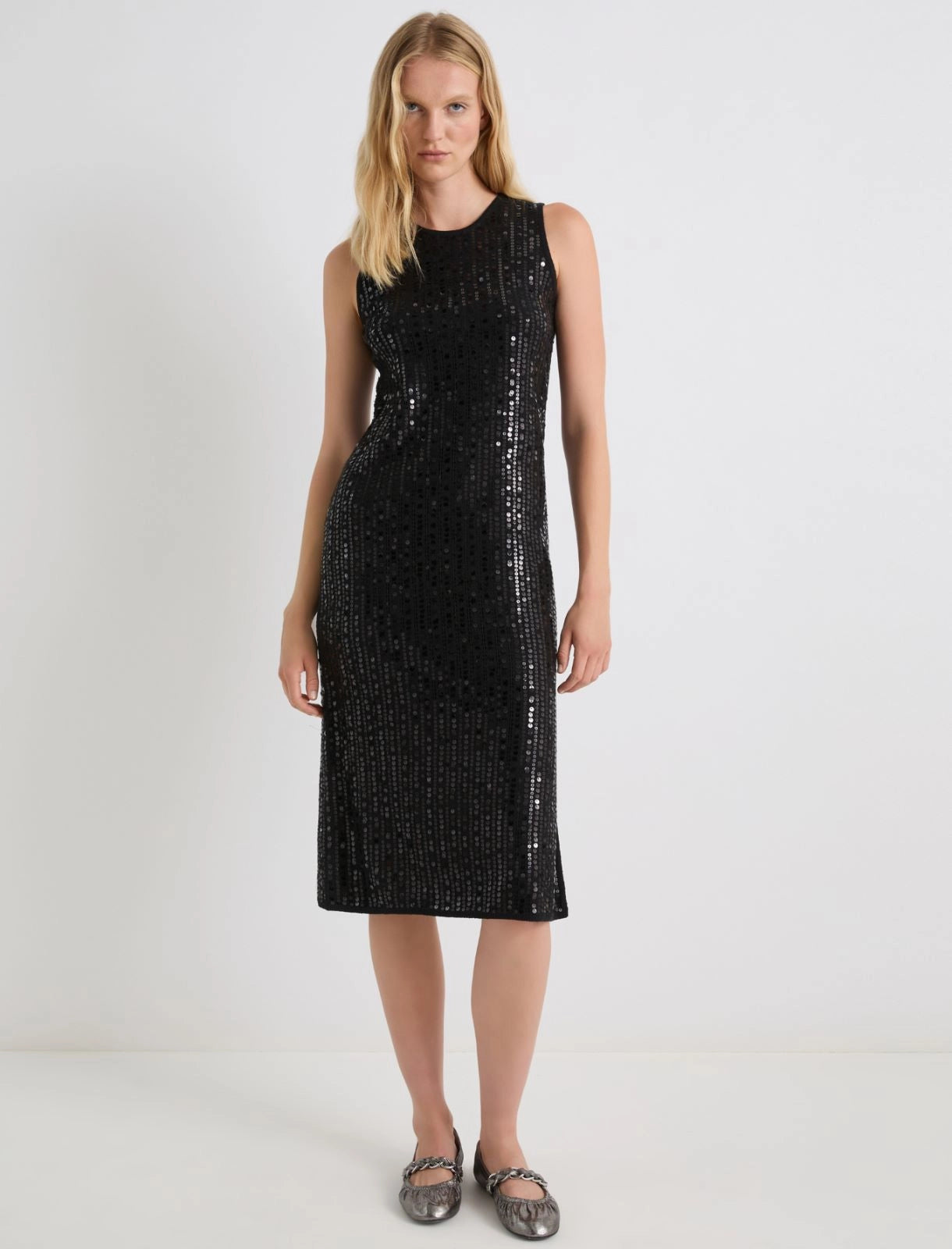 ADDETTO - Sleeveless sequin dress