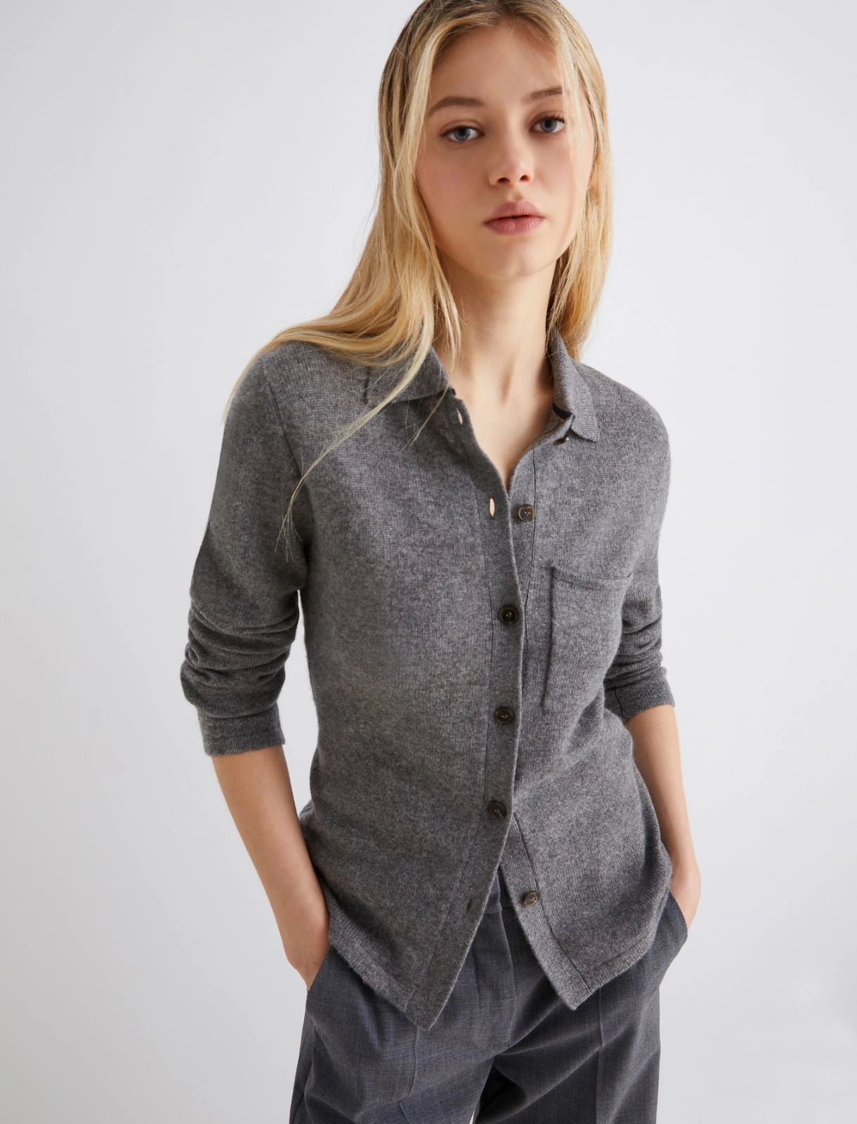 QUERO - Wool-cashmere cardigan