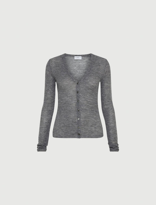 BAZAR - Wool cardigan with micro sequin detail