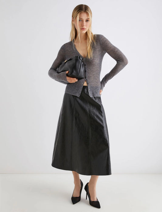BAZAR - Wool cardigan with micro sequin detail