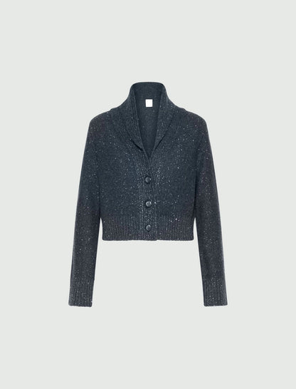 ZAMBIA - Sequinned cashmere-blend cardigan