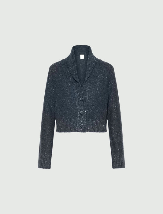 ZAMBIA - Sequinned cashmere-blend cardigan