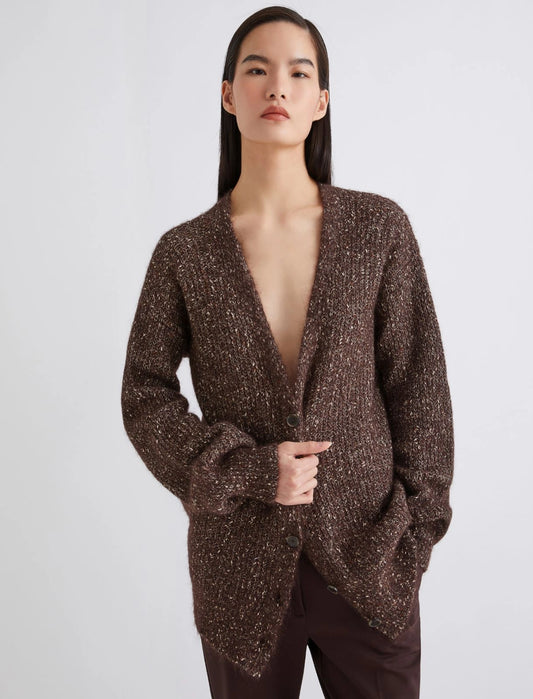 ARANCIO - Mohair and alpaca cardigan
