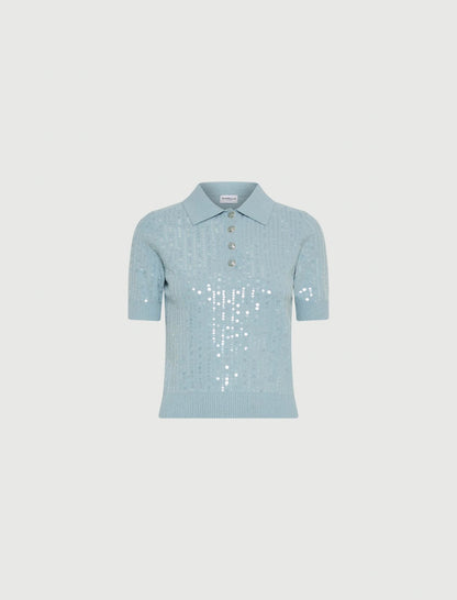 DIADEMA - Sequin polo shirt