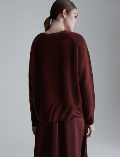 CELIA - Boxy-fit pure wool sweater