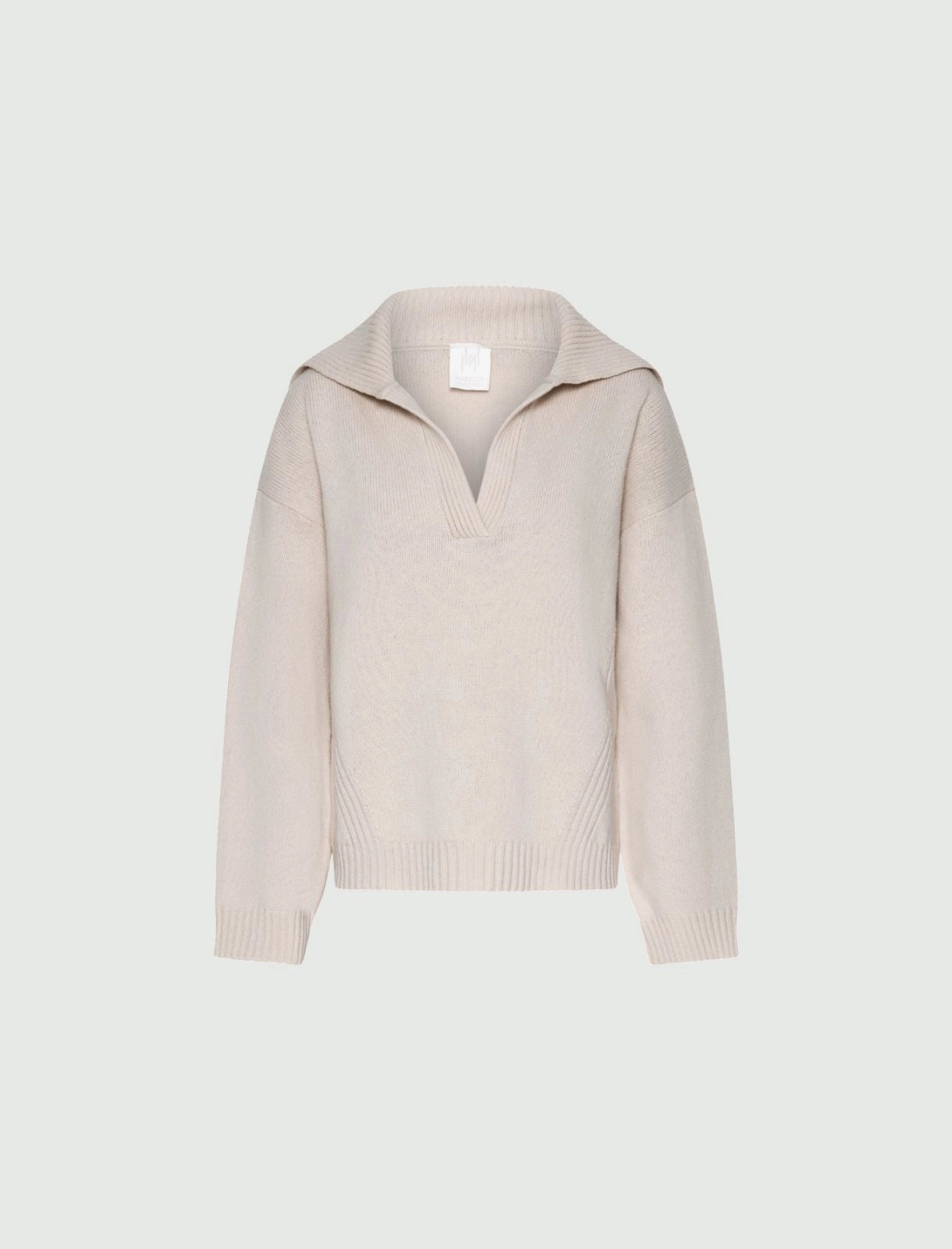 DOTTO - Boxy-fit polo-neck sweater