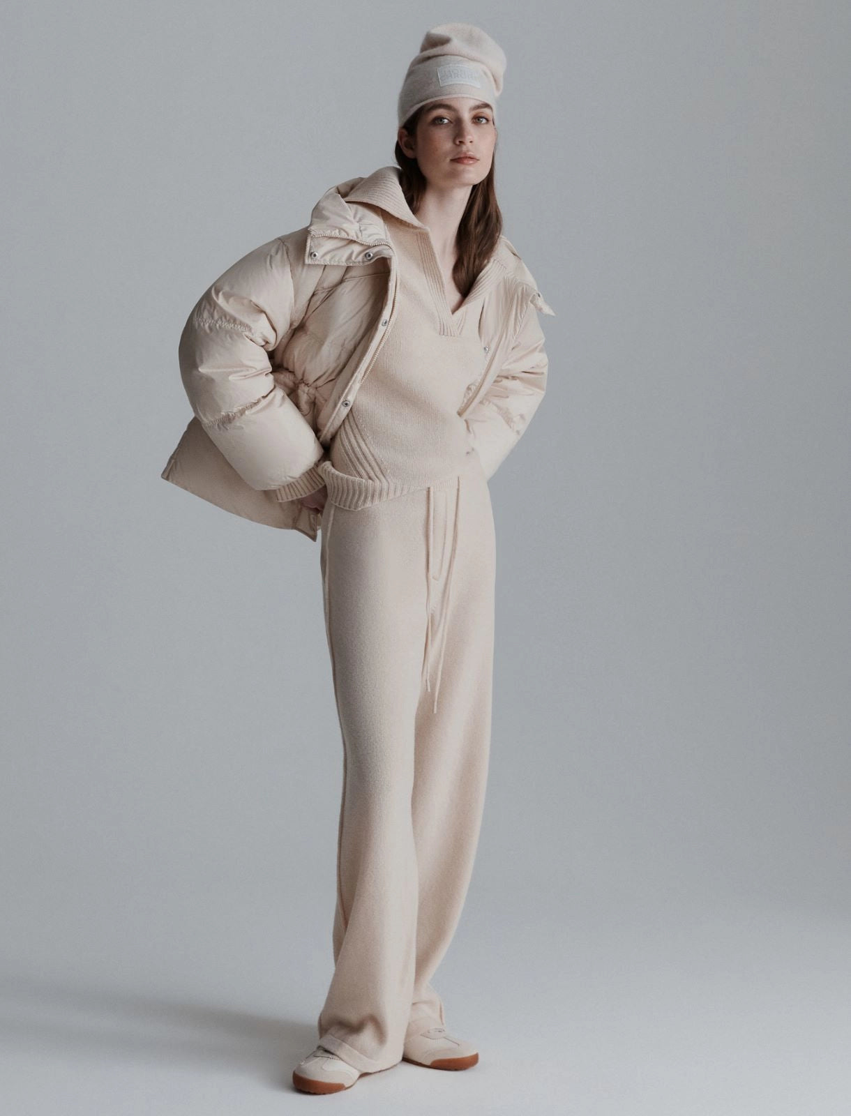 DOTTO - Boxy-fit polo-neck sweater