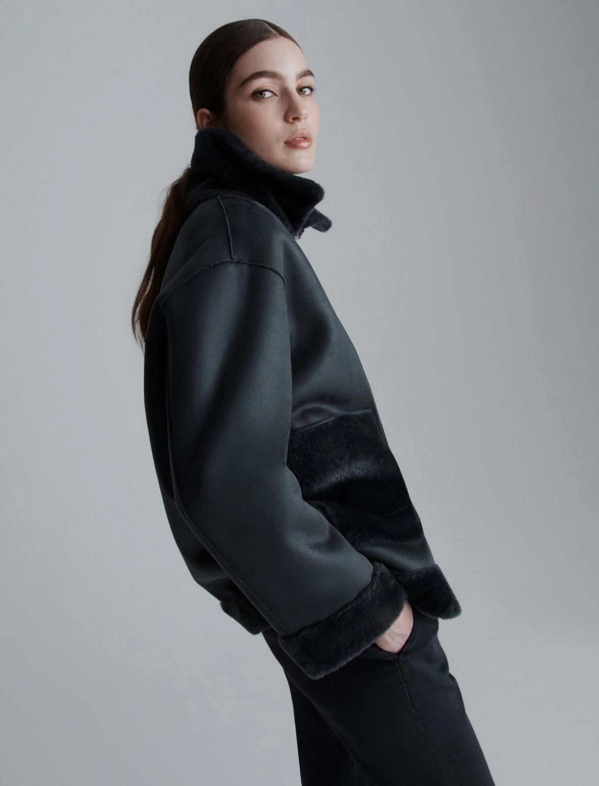 FRESA - Reversible cocoon-fit jacket