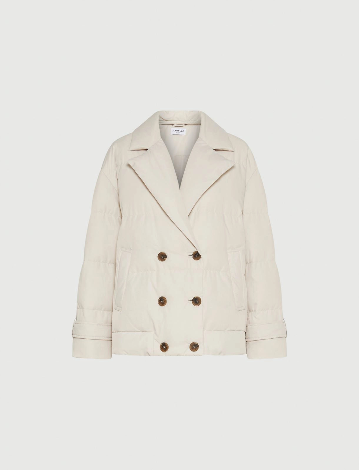 TRAPANI - Down-padded pea coat