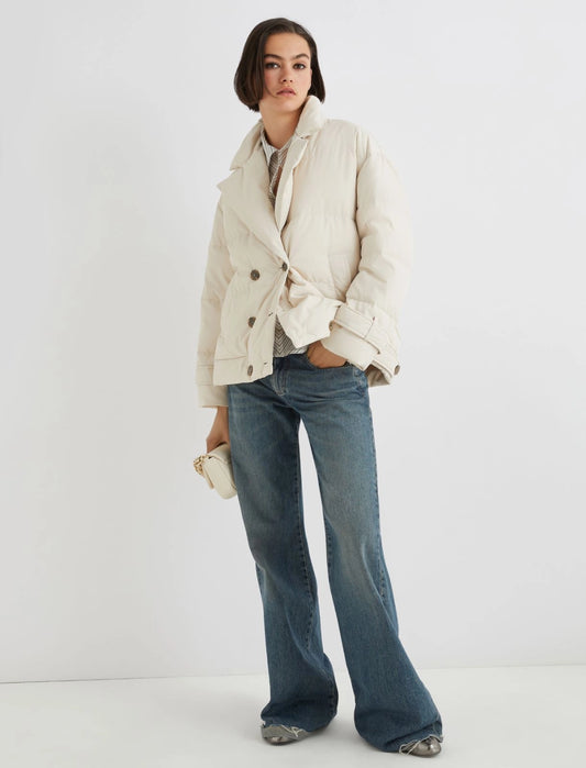 TRAPANI - Down-padded pea coat