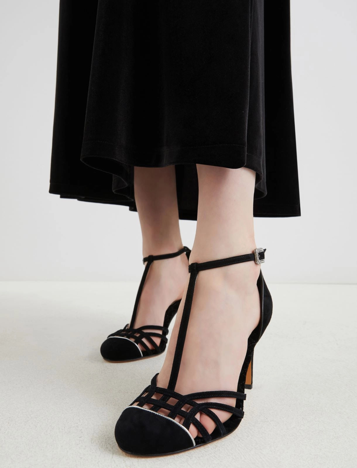 ERASMO - Suede T-bar sandals