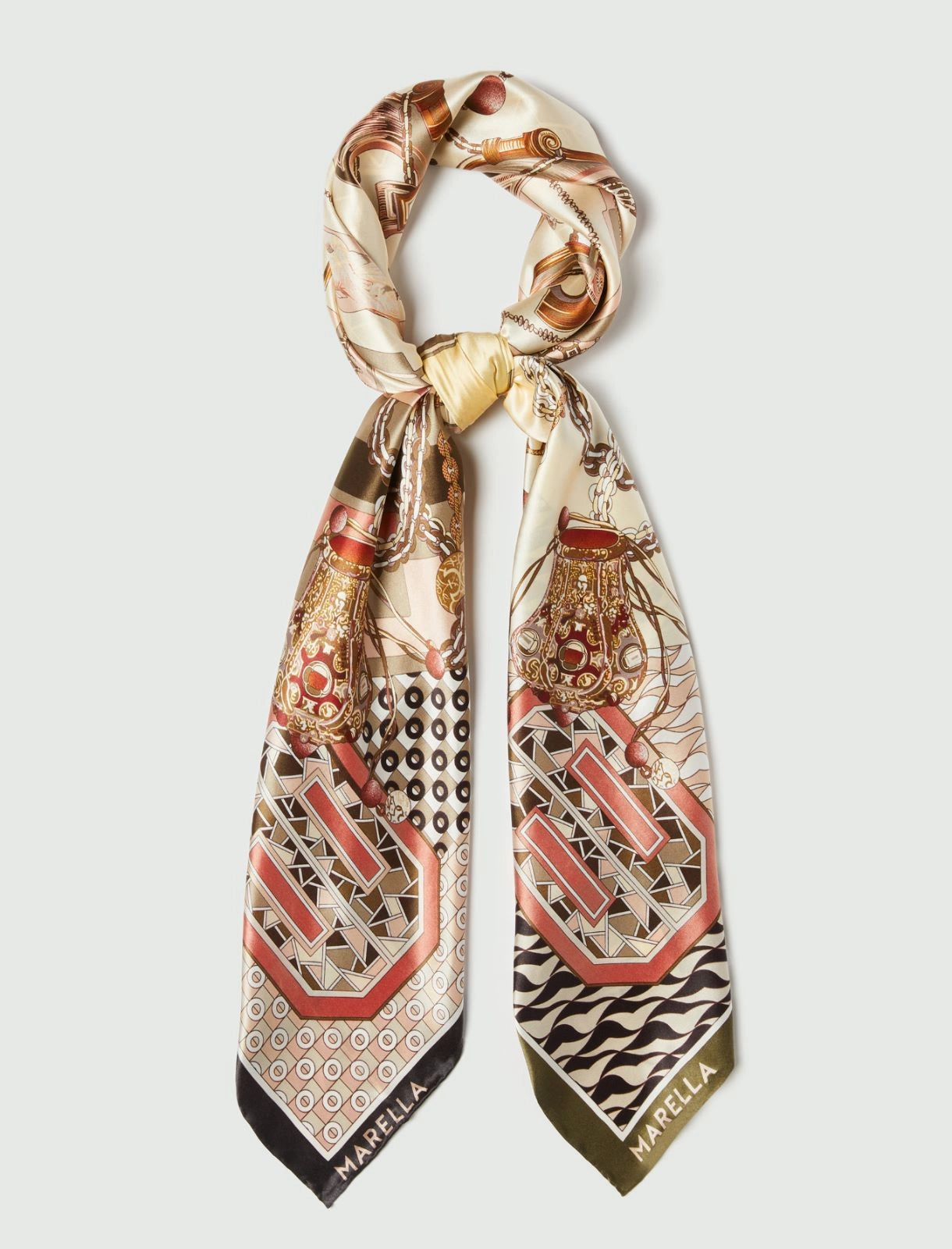 SVEGLIA - Silk satin scarf