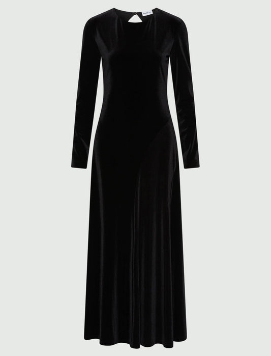 RICORSO - Long velvet backless dress