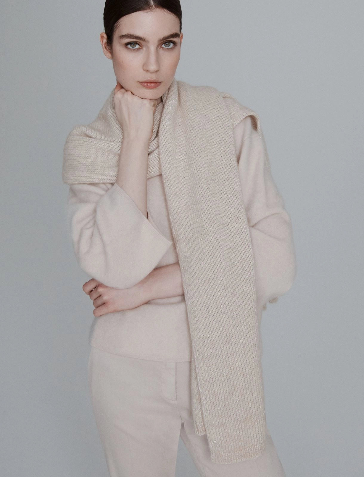 COPPA - Sequinned cashmere-blend scarf