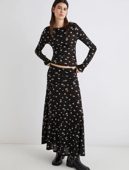 ZEMIRA - Tulle jersey skirt