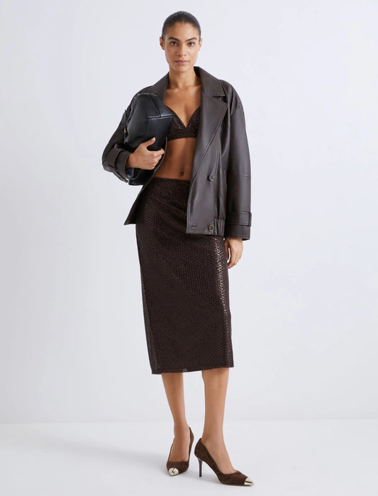 SANNA - Long sequin skirt