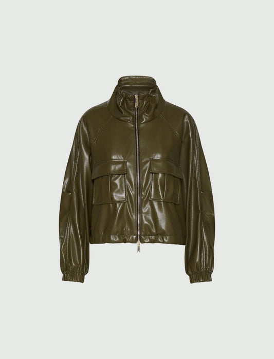 LORETTA - Coated jersey blouson jacket