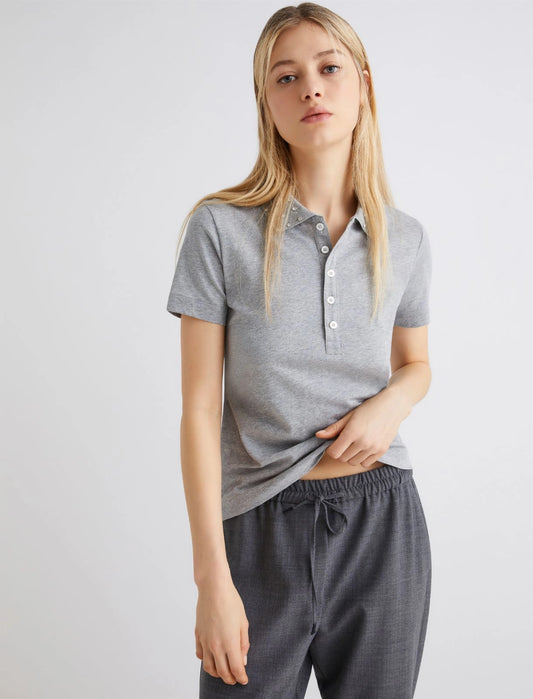 NUMIDIE - Rhinestone polo shirt