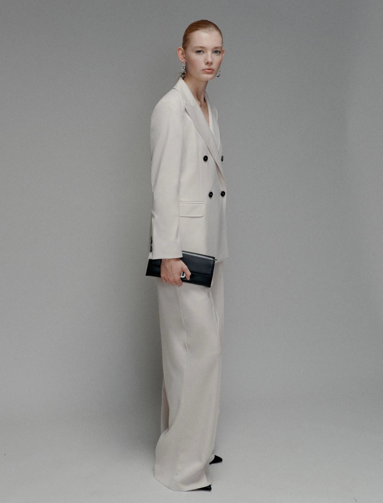 NATTE - Double-breasted stretch blazer