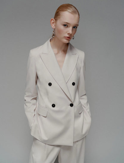 NATTE - Double-breasted stretch blazer