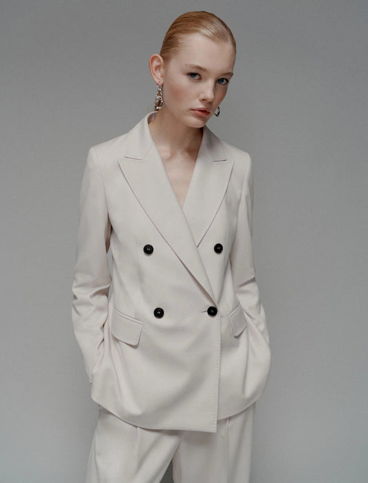 NATTE - Double-breasted stretch blazer