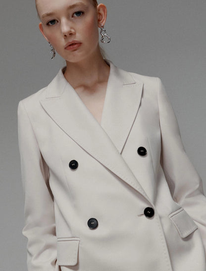 NATTE - Double-breasted stretch blazer