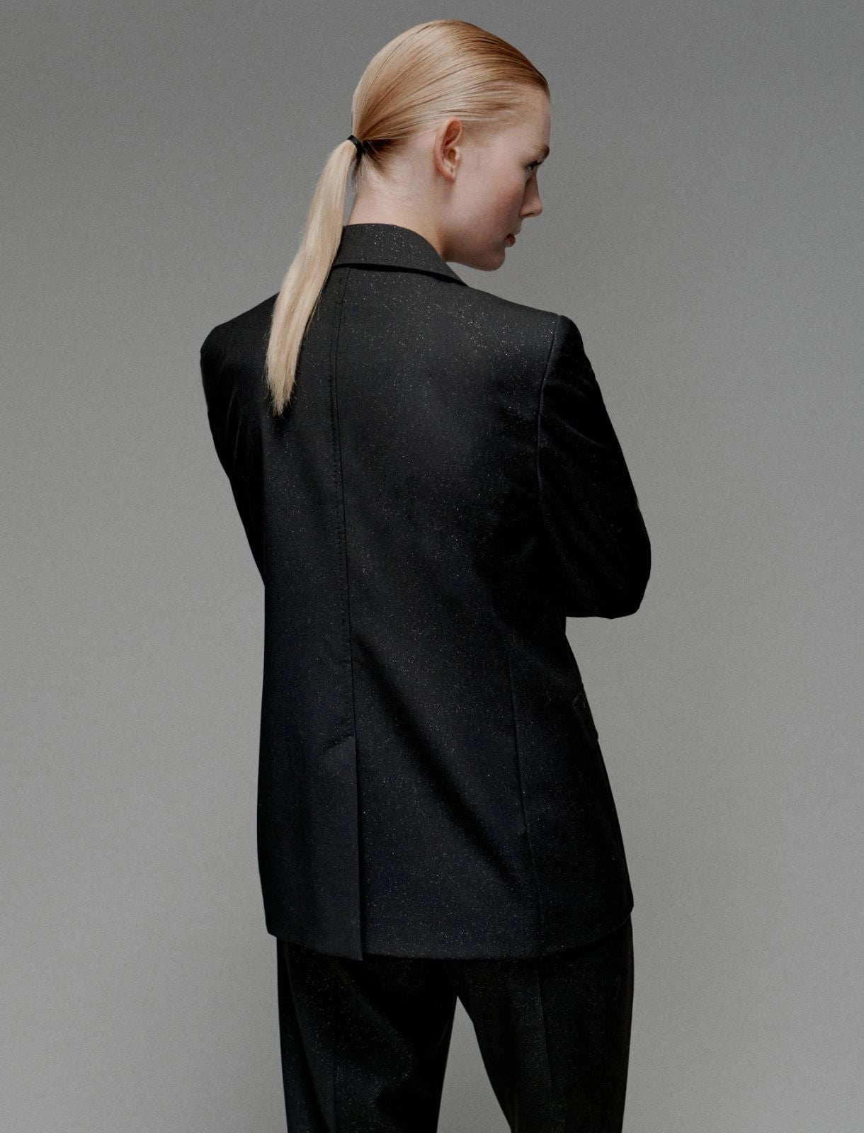 NATTE - Double-breasted stretch blazer