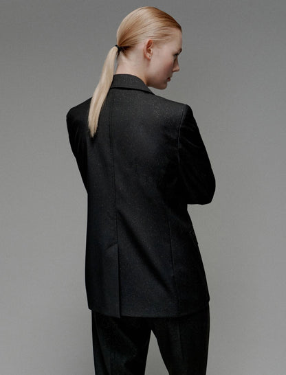 NATTE - Double-breasted stretch blazer