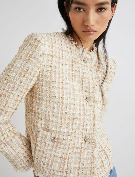LYON - Short sequinned lamé jacket