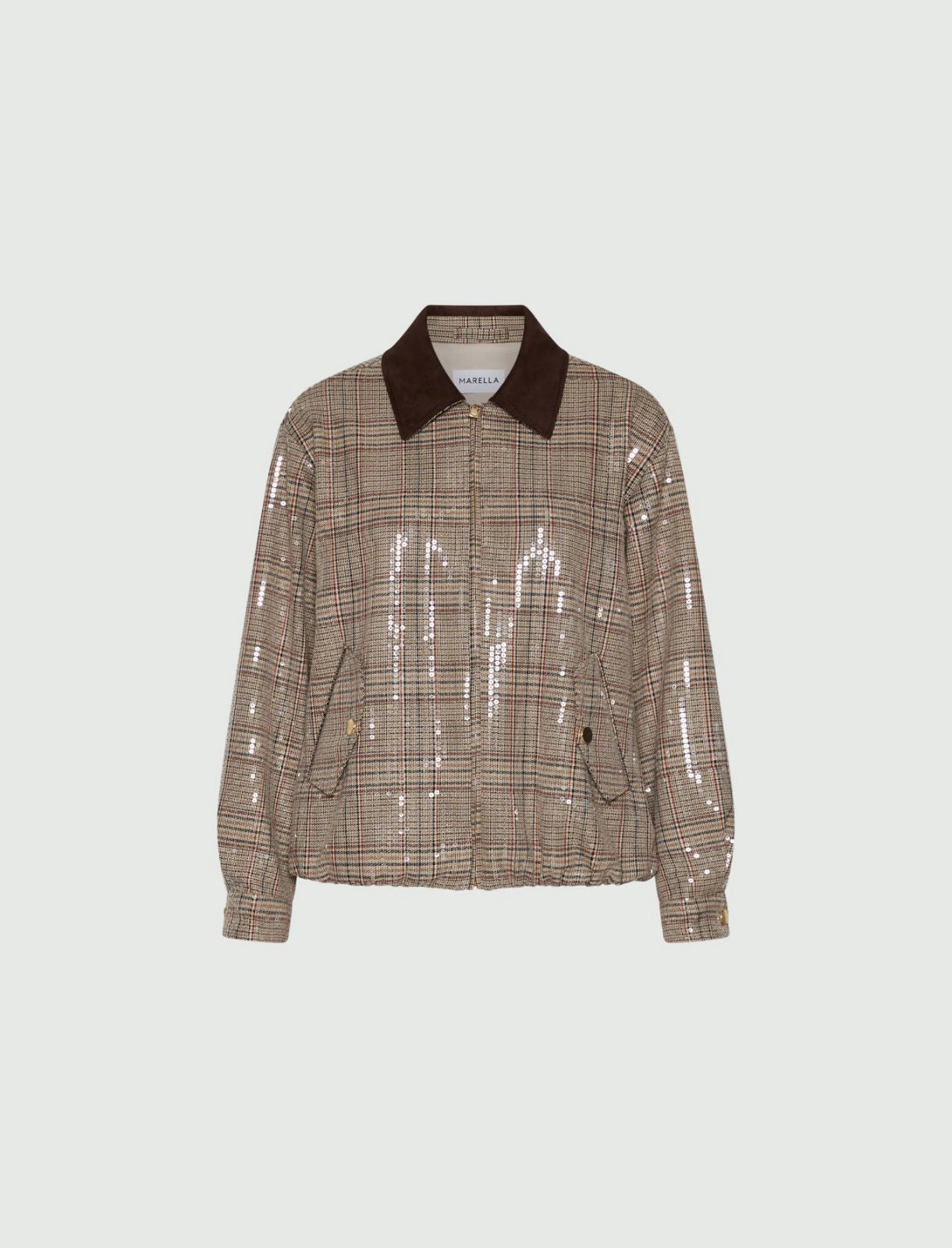 ANEMONE - Sequinned bomber jacket