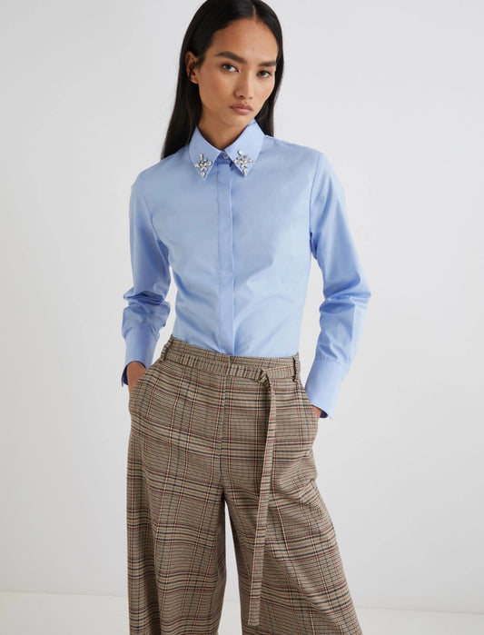 PIOGGIA - Slim-fit cotton shirt