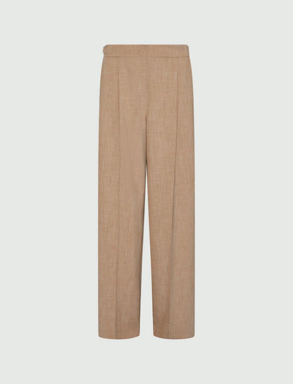 DEMIEN - Stretch wide-leg trousers