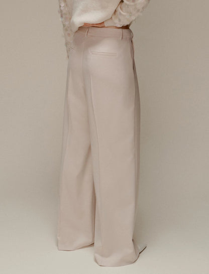 BUONO - Flowing wide-leg trousers