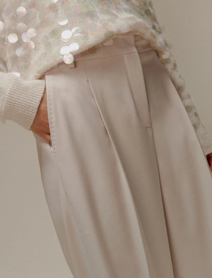 BUONO - Flowing wide-leg trousers