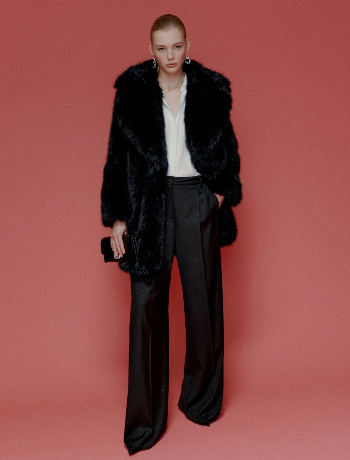 BUONO - Flowing wide-leg trousers