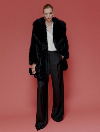 BUONO - Flowing wide-leg trousers