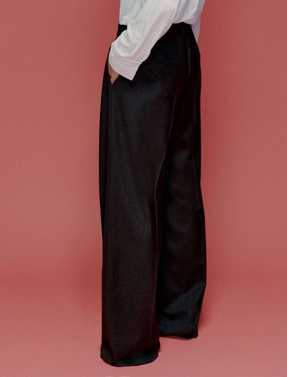 BUONO - Flowing wide-leg trousers