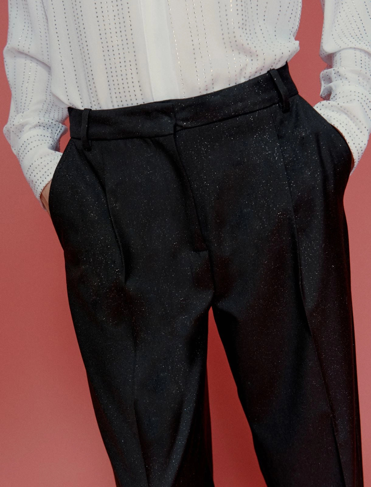 BUONO - Flowing wide-leg trousers