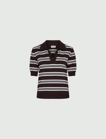GEMINI - Striped viscose sweater