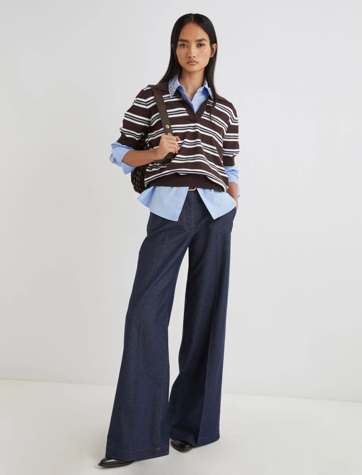 GEMINI - Striped viscose sweater