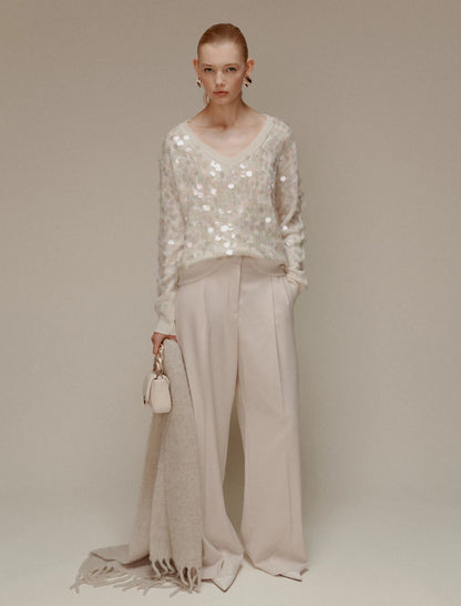 LEONE - Maxi-sequin sweater