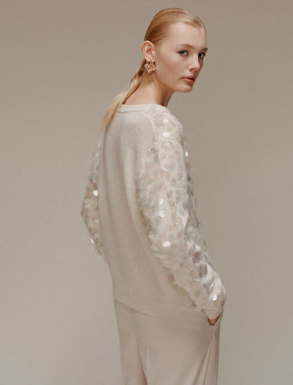 LEONE - Maxi-sequin sweater