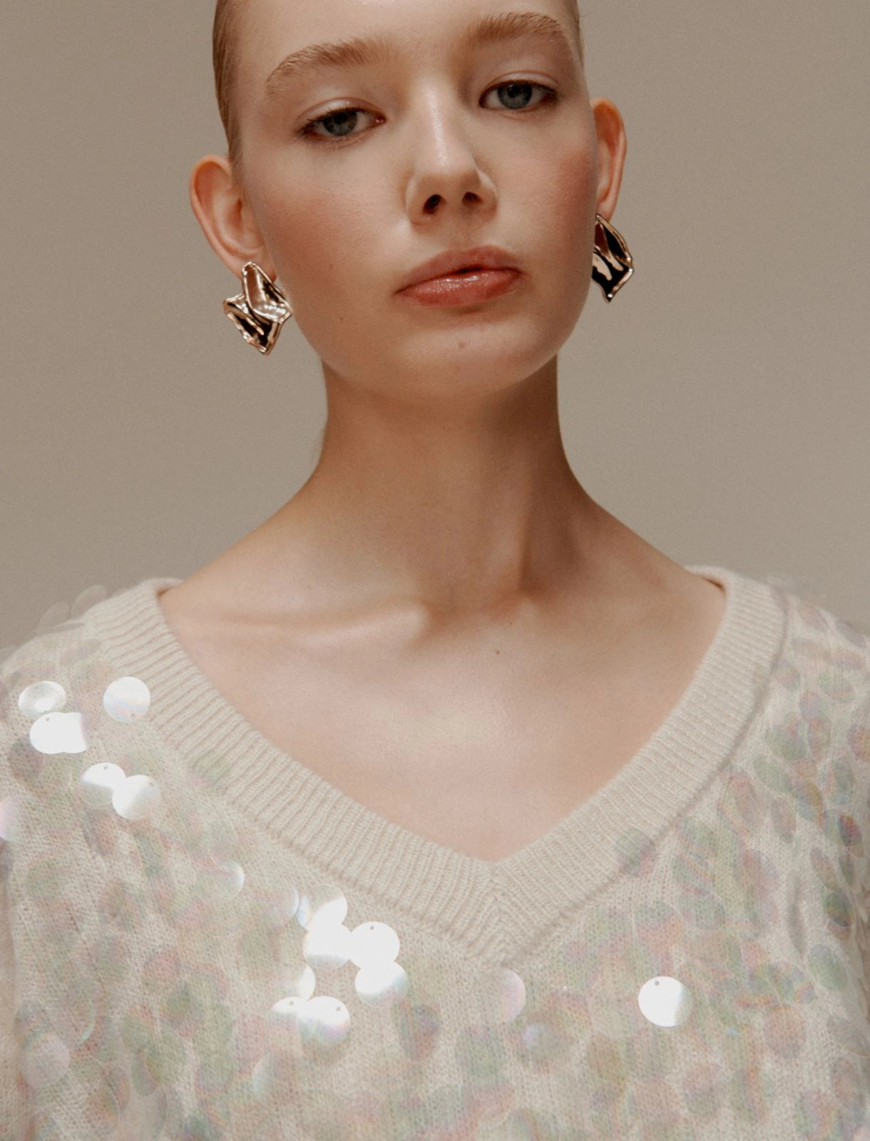 LEONE - Maxi-sequin sweater