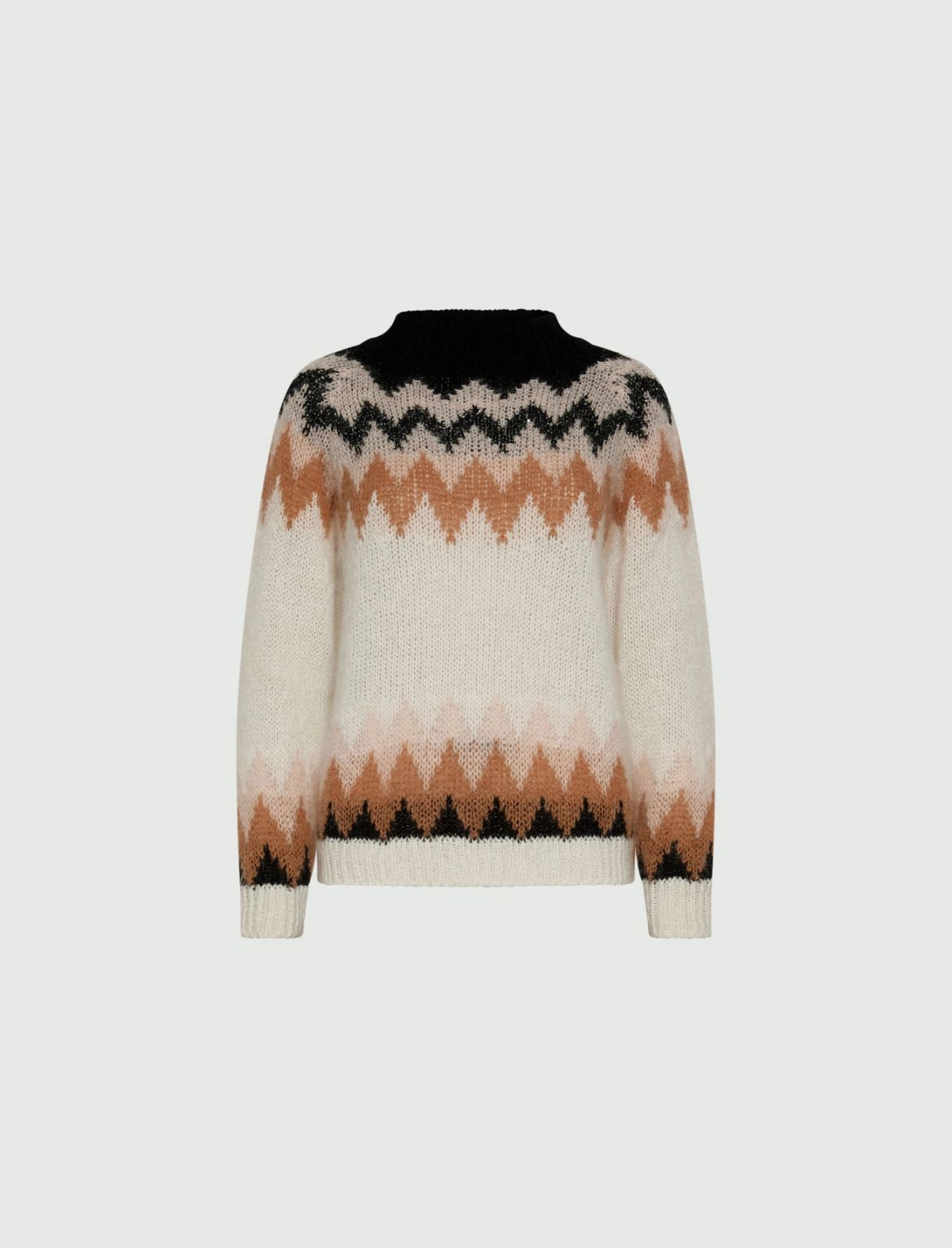 LORENZA - Jacquard mohair-blend sweater