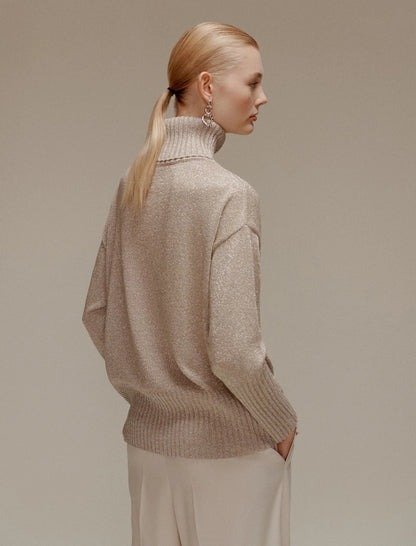 PACCHIA - Lurex-embellished oversized sweater