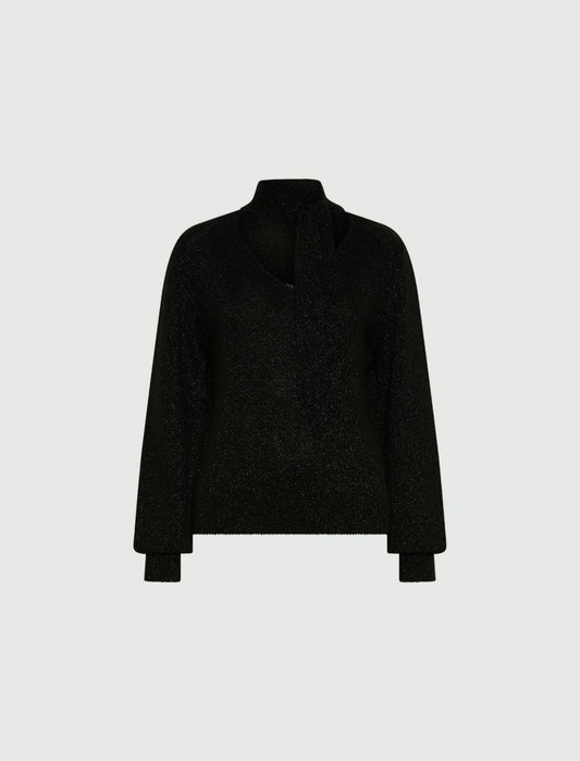 VIVACE - Lurex-adorned sweater with sash detail