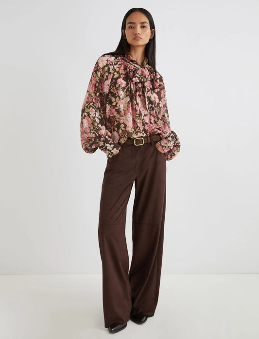AVERSA - Stretch jersey wide-leg trousers