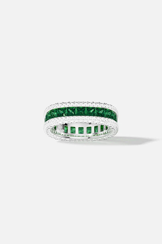 yacht club - Green Pavé Ring