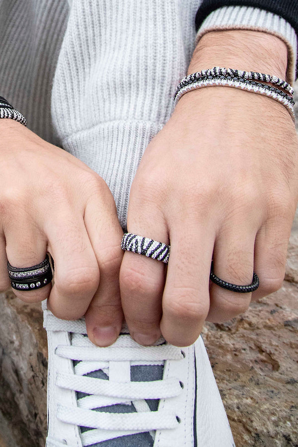 festival - Chunky Zebra Ring